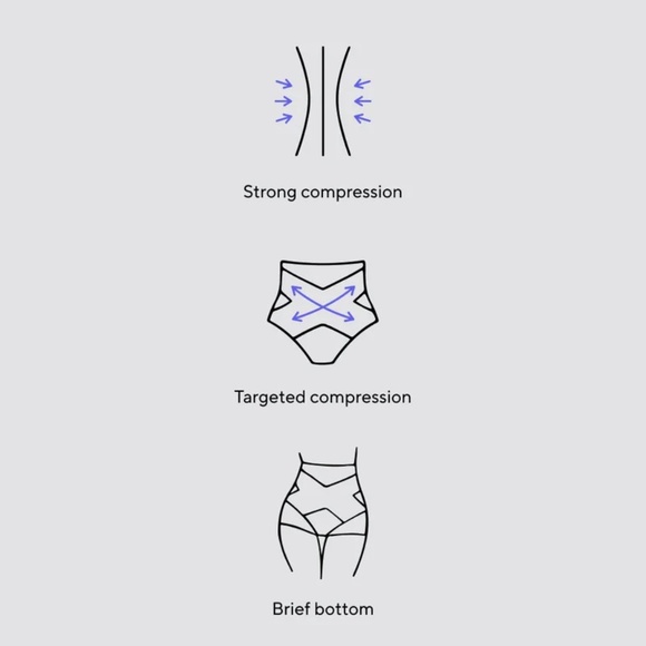 NEW Honeylove SuperPower Brief Shapewear, Nude "Sand" size M Medium - Picture 5 of 8